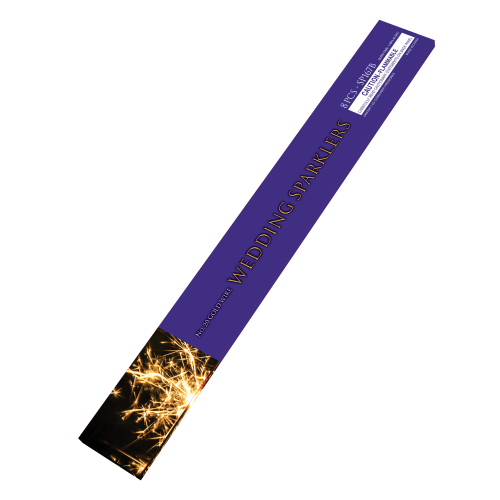 Wedding Sparklers box with golden sparks
